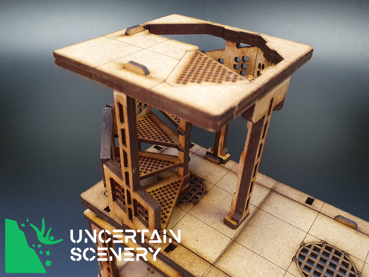 PortaHab Spiral Staircase – Uncertain Scenery