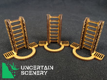 Load image into Gallery viewer, 28mm Freestanding Ladders (set of 3) (Type 2) - Uncertain Scenery

