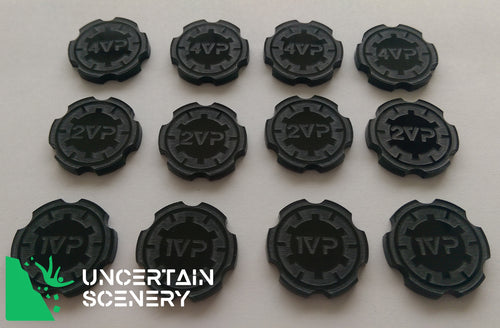 Victory Point Tokens (set of 12) - Uncertain Scenery